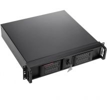 Rackmatic - Boîtier rack 19' ipc Micro-ATX Mini-ITX 2U 3x3.5' 1x5.25' profondeur 424 mm