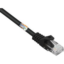 RF-5047432 RJ45 Câble réseau, câble patch cat 5e u/utp 2.00 m noir avec cliquet d'encastrement 1 pc(s) S524982 - Renkforce