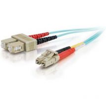 Cables To Go C2G 85532 - 2 m - ofnr - lc - sc - Male connector / Male connector - Turquoise