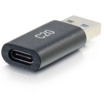 Cables To Go C2G Adaptateur USB C Femelle vers USB A mâle SuperSpeed USB 5 Gbit/s, Compatible avec Smartphones, tablettes et Ordinateurs Portables