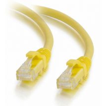 Cables To Go C2G Câble de raccordement réseau Cat5e avec gaine non blindé (utp) de 2 m - Jaune - 2 m - Cat5e - u/utp (utp) - RJ-45 - RJ-45 - Jaune