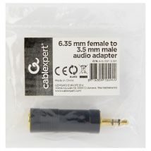 cablexpert CableXpert 6,35 mm bis 3,5 mm Audioadapterstecker A-6.35F-3.5M