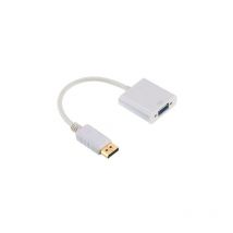Cablexpert - Gembird 15 broches hd D-Sub (HD-15) Femme DisplayPort 20 broches Homme Blanc 0,15 m