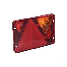 Cabochon lanterne droit de remorque ajba rl 80 - 6 fonctions - Position, stop, éclairage plaque, anti brouillard, clignotant