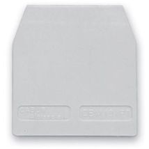 Cabur – Piastrina terminale grigia – Compatibile con morsetti CBC02GR, CBC04GR, CBC06GR, CBC10GR