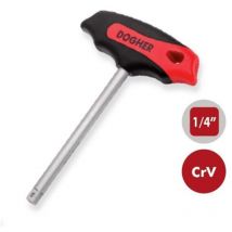 Cacciavite a 't' porta bussole inserti attacco quadro 1/4' 135mm Dogher 509-018