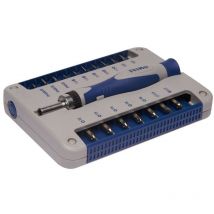 Cacciavite di precisione con portainserti a cricchetto, 17 pezzi 471-18-1 Irimo