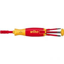 Wiha - Giravite con magazzino porta inserti isolati LiftUp electric torx , con 6 slimBit (41158)
