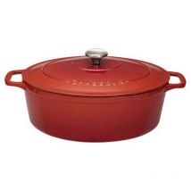 Chasseur - cacerola ovalada de hierro fundido esmaltado 29cm rubí - puc472958