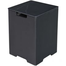 Elementi - Cache bouteille de gaz en porcelaine de marbre avec Base gfrc bulgarie noir, 40, 3x40, 3x63, 2