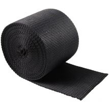 Cache-câble pour tapis de sol Cache-fil Tapis Tapis Polyester Noir 300X10X0.2CM