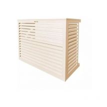 Decoclim - Cache unité extérieure en aluminium blanc crème taille l - 23AL9001