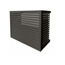 Decoclim - Cache unité extérieure en aluminium gris terre d'ombre taille l - 23AL7022