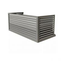 Decoclim - Cache unité extérieure en aluminium gris poussière option xxl - 23AXXL7037