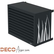 Cache Climatiseur Decoairco Anthracite - Taille S (h70, L90, P50-65cm)