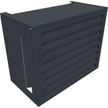 Atole - Cache climatiseur en Aluminium Thermolaqué - Taille 1 : h. 80 x l. 100 x p. 54 cm - Gris anthracite