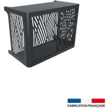 Outsteel - Cache climatisation ensemble brousse mural m Gris anthracite