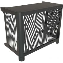 Outsteel - Cache climatisation ensemble brousse sol s Gris anthracite