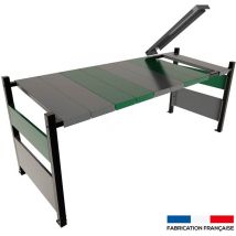 Outsteel - Cache climatisation Ensemble colors l Gris anthracite/Vert mousse