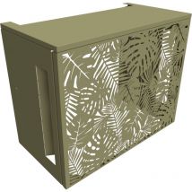 Atole - Cache clim en Alu - Taille 1 : h. 80 x l. 100 x p. 54 cm - Couleur gris jaune