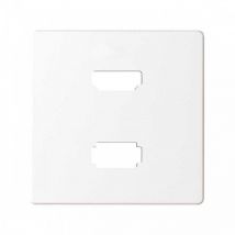Simon - Cache connecteur hdmi 82 V1.4 + USB2.0 type a blanc 8201095-030