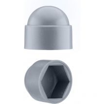 Cache-écrous M10 pour clé de 17 Gris 50 pcs.