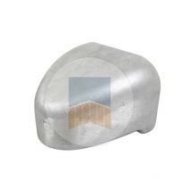 Cache en Aluminium pour gond multiréglage sécurité. Brut