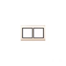 400244 plaque de finition aquadesign, 2 postes, sable - Merten