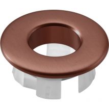 Ornement de trop-plein de lavabo en or rose Finition en or rose brossé [ IMEX ]