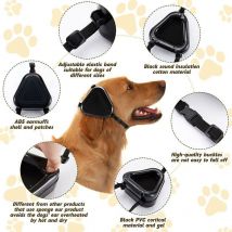Cache-oreilles de protection contre le bruit pour chien, cache-oreilles de protection auditive pour chien, noir
