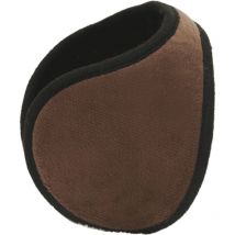 Cache-oreilles d'hiver pour homme et femme, cache-oreilles en polaire pour temps froid, cache-oreilles pliables et réglables derrière la tête - Marron