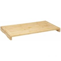 Cache plaque de cuisson en bambou
