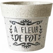 Cache pot a fleur de pot en bambou