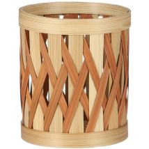 Cache-pot bambou couleur terracotta
