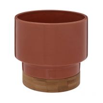Cache-Pot Design 'Le Collectionneur' 16cm Pêche
