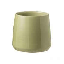 Cache-pot en céramique vert 17x17x17 cm