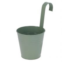 Cache-pot en zinc avec crochet, 13 x 13,5 cm