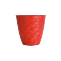 Cache pot en paille d 29 x h 27 Cm Rouge