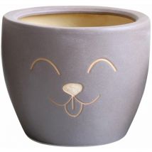 Cache pot Petsy Taupe en Terre Cuite 23 cm