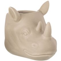 Cache-pot Rhinocéros - Beige