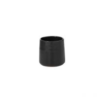 cache-pot rond en céramique noir 18x18x17 cm