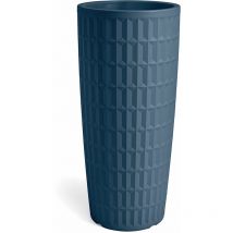Vaso cache-pot rotondo alto tyle blu H85CM Veca