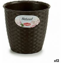 Porte-pot de fleurs Stefanplast plastic 14 x 13 x 14 cm (12 pièces)