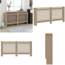 Vidaxl - Cache-radiateur 172x19x81,5 cm mdf - cache-radiateur - cache-radiateurs - Home & Living - Brun