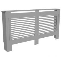 Cache Radiateur Blanc - Grille Cache Radiateur Maison en mdf Couvre Radiateur Bois Cache-Radiateur Mural Couverture de Radiateur - Gris Taille