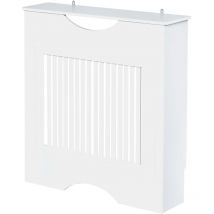 Cache-radiateur design panneau 78 x 19 x 82 cm mdf blanc