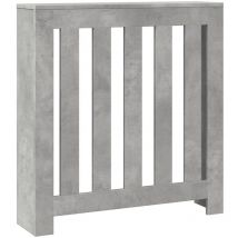 Vidaxl - Cache-radiateur gris béton 78x20x82 cm bois d'ingénierie