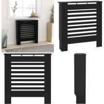 Vidaxl - Cache-radiateur mdf Noir 78 cm - cache-radiateur - cache-radiateurs - Home & Living - Noir
