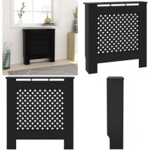 Vidaxl - Cache-radiateur mdf Noir 78 cm - cache-radiateur - cache-radiateurs - Home & Living - Noir