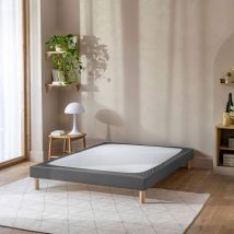 Cache-sommier coton jersey anthracite 130x200